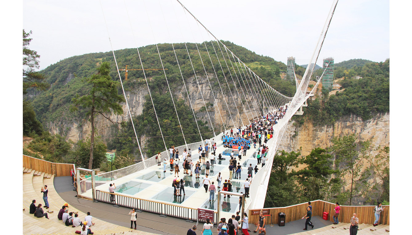 Puente de vidrio de Zhangjiajie