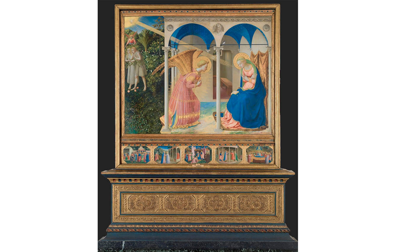 6 La anunciación, Fra Angelico (1425-1426)