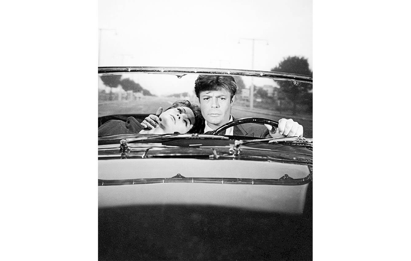 Marcello Mastroianni y Anouk Aimée, ''La Dolce Vita', de 1960.