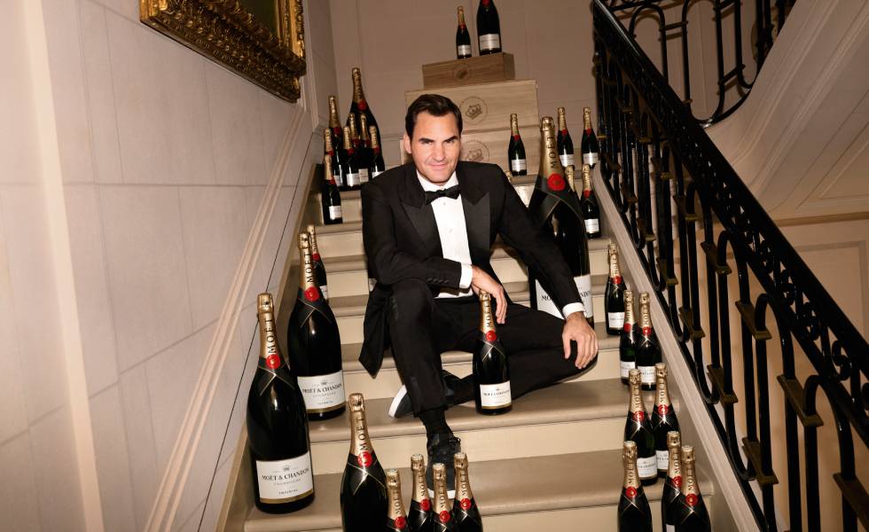  Federer disfruta del art-de-vivre francés de Moët & ChandonSubtítulo
