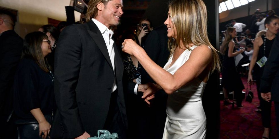 El reencuentro de Brad Pitt y Jennifer Aniston por Zoom