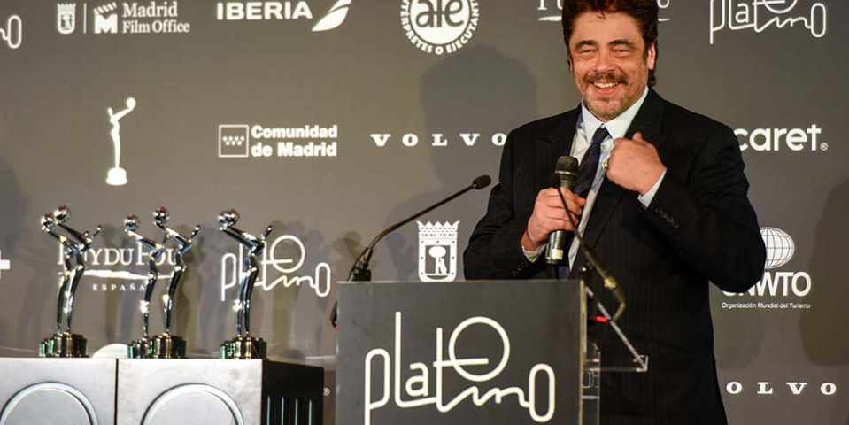 Benicio del Toro, Premio PLATINO de Honor